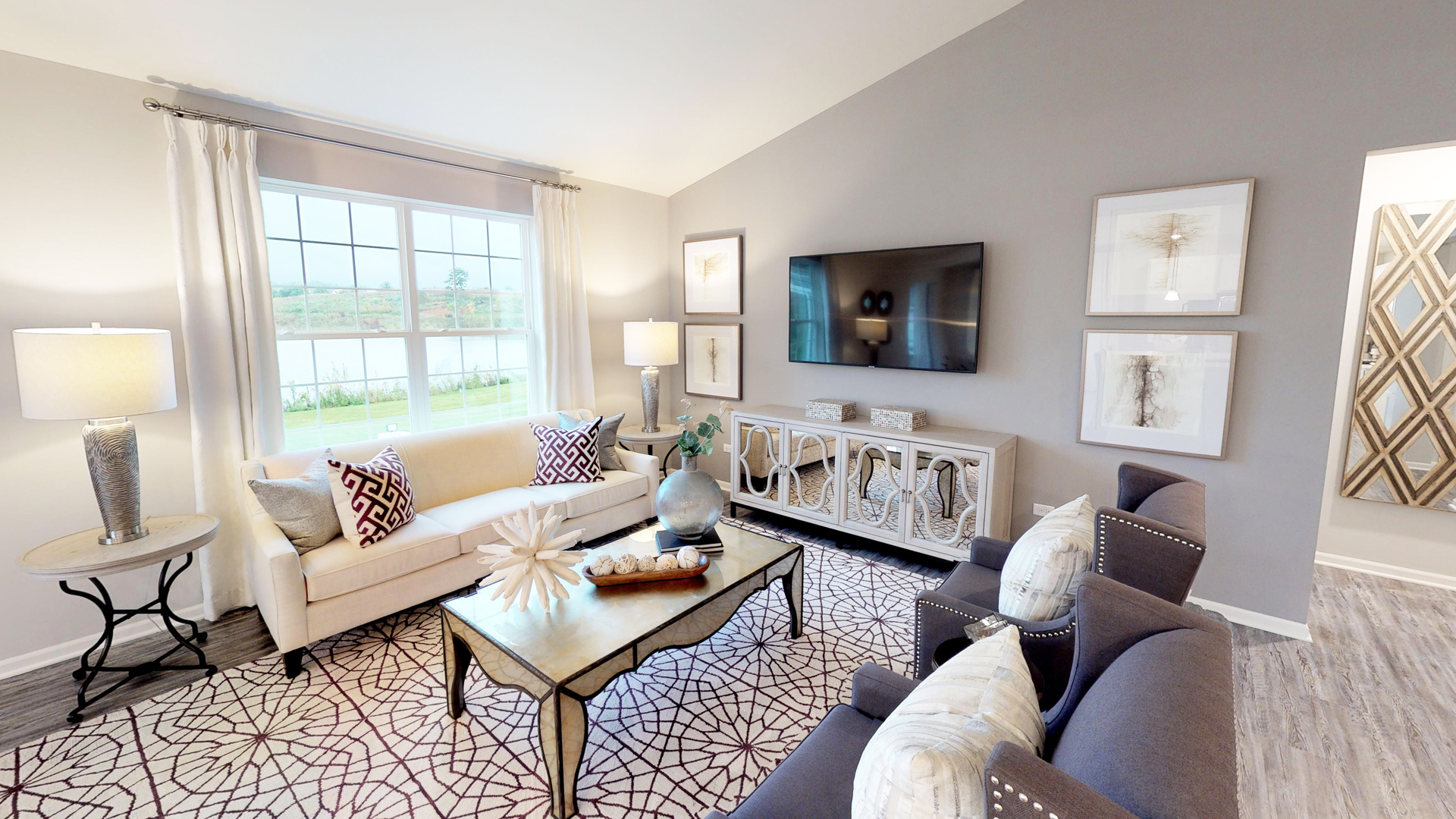 Nicely-sized family room